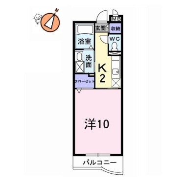 NESTスエヒロ 310の間取り図