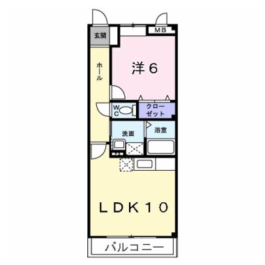 ヴィラージュ・コート 201の間取り図