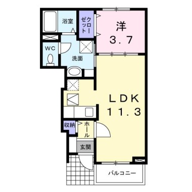 エスペランサ 103の間取り図