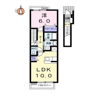 メゾンSakaki 202の間取り図