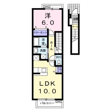 メゾンSakaki 203の間取り図