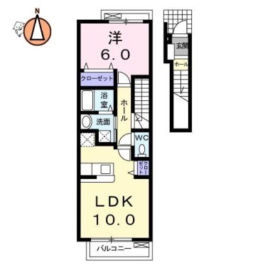 メゾンSakaki 206の間取り図