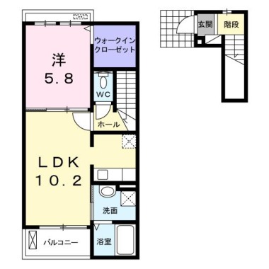 ボヌール A 203の間取り図