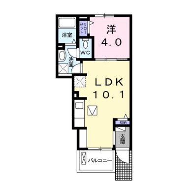 ナリッシュ・コート 103の間取り図