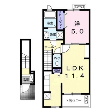 ルミナス名東 I 202の間取り図