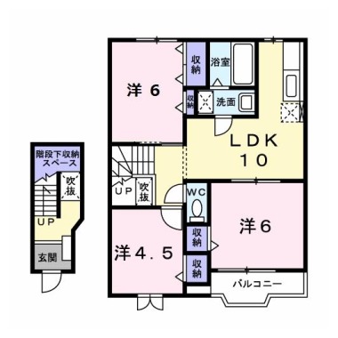 ローズライフ K 203の間取り図