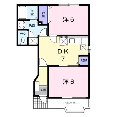 サンシェールC 103の間取り図