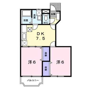 アウローラ I 103の間取り図