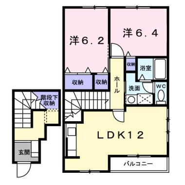サンシェール A 203の間取り図