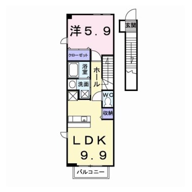 デュエル ミサキC 205の間取り図