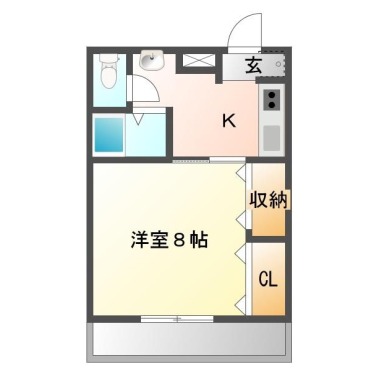 レジデンスイマイ 202の間取り図