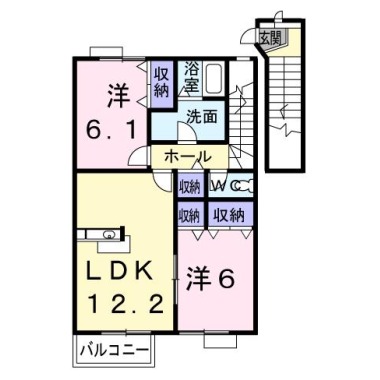メルヴエーユ C 202の間取り図