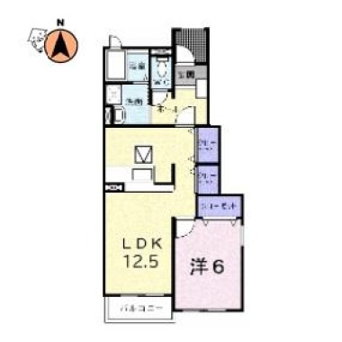 マスターズA 101の間取り図