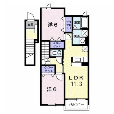 ティンバーハイツ 202の間取り図