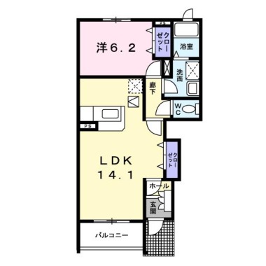 メゾン・ラ・フォンテーヌ 103の間取り図
