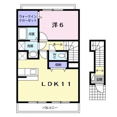 ランブロス 202の間取り図