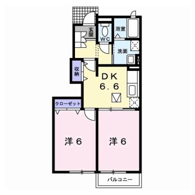 ニューカムリーA 101の間取り図