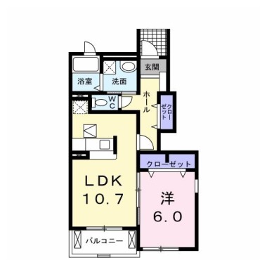 ハッピネスハウス A 101の間取り図