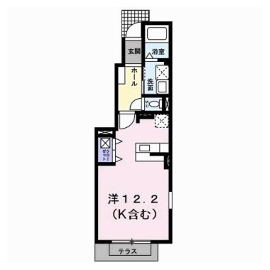 ブライトガーデン A 101の間取り図