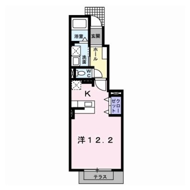 ブライトガーデン A 102の間取り図