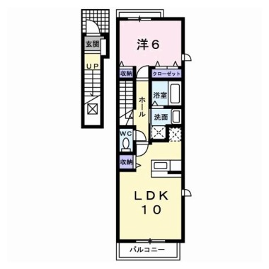 ブライトガーデン A 201の間取り図