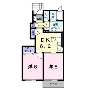 シェーン パラスト B 103の間取り図