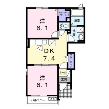 サンシャインT・I 101の間取り図