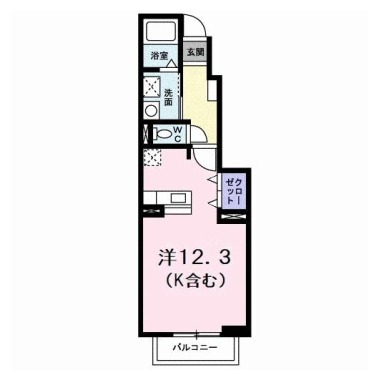 プレ・ガール・シェトワ II 103の間取り図
