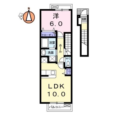 グランツ 202の間取り図