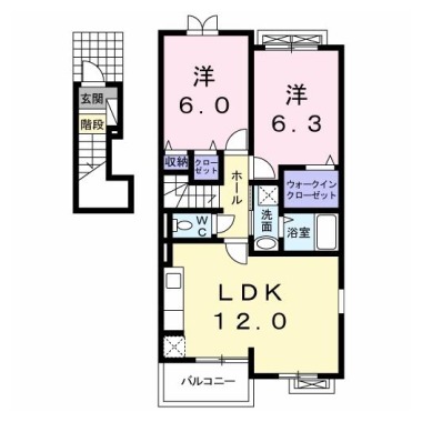 ライトブレス B 201の間取り図
