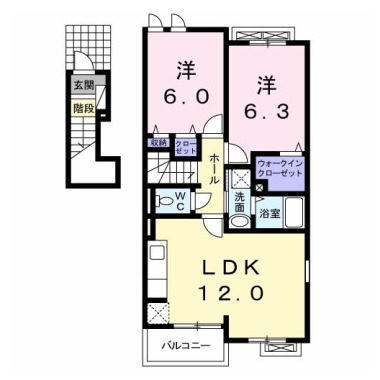エトワール 201の間取り図