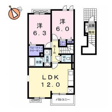 エトワール 202の間取り図