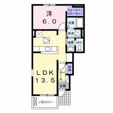 ハーベスト25B 101の間取り図
