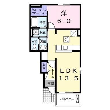 ハーベスト25B 105の間取り図