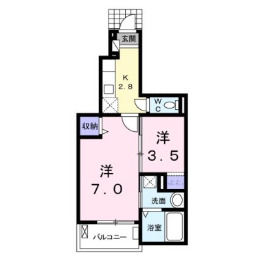 フィオーレNS IVーA 103の間取り図