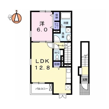 フィオーレNS IVーC 201の間取り図