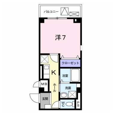 ウェザリア 202の間取り図