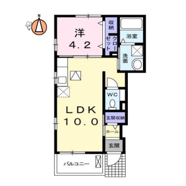 セレクルパルファン 101の間取り図