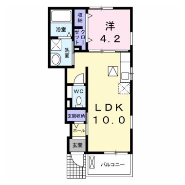 セレクルパルファン 102の間取り図