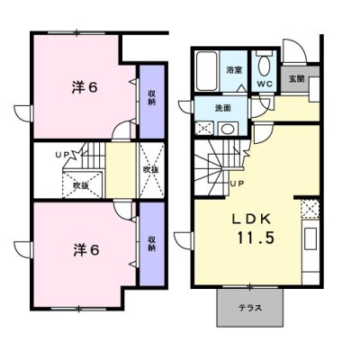 モア ルフラン 102の間取り図