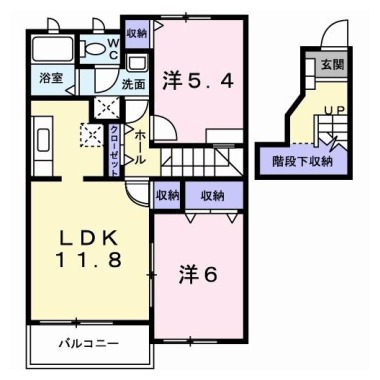 ジュネス 202の間取り図