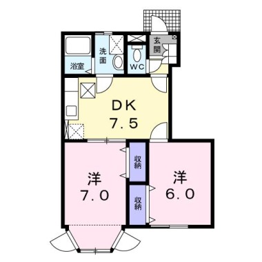 オーパ・フローレス 103の間取り図