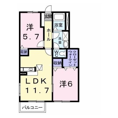 ベルジュ B 103の間取り図