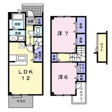 ファイン カレッジ 102の間取り図