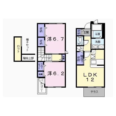 ファイン カレッジ 103の間取り図