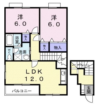 グリーンパレスB 201の間取り図