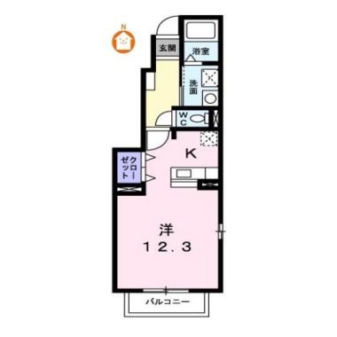 アルト・アルベロC 101の間取り図