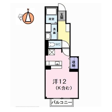 アルト・アルベロC 102の間取り図