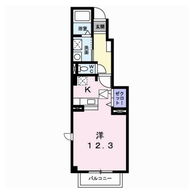 アルト・アルベロC 103の間取り図