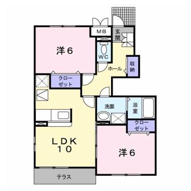 アンジェリカ D 105の間取り図